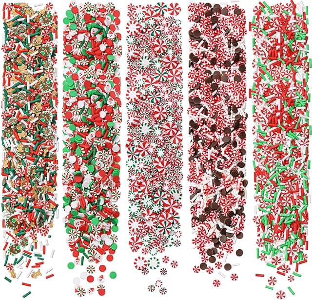 250g Christmas Fake Chocolate Candy Sprinkles for Crafts