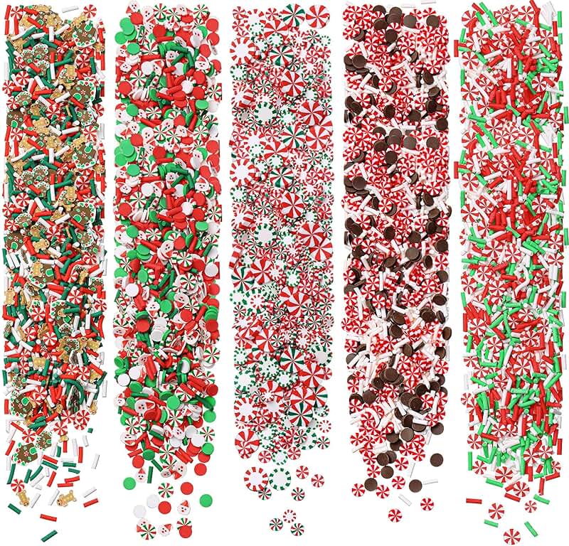 250g Christmas Fake Chocolate Candy Sprinkles for Crafts