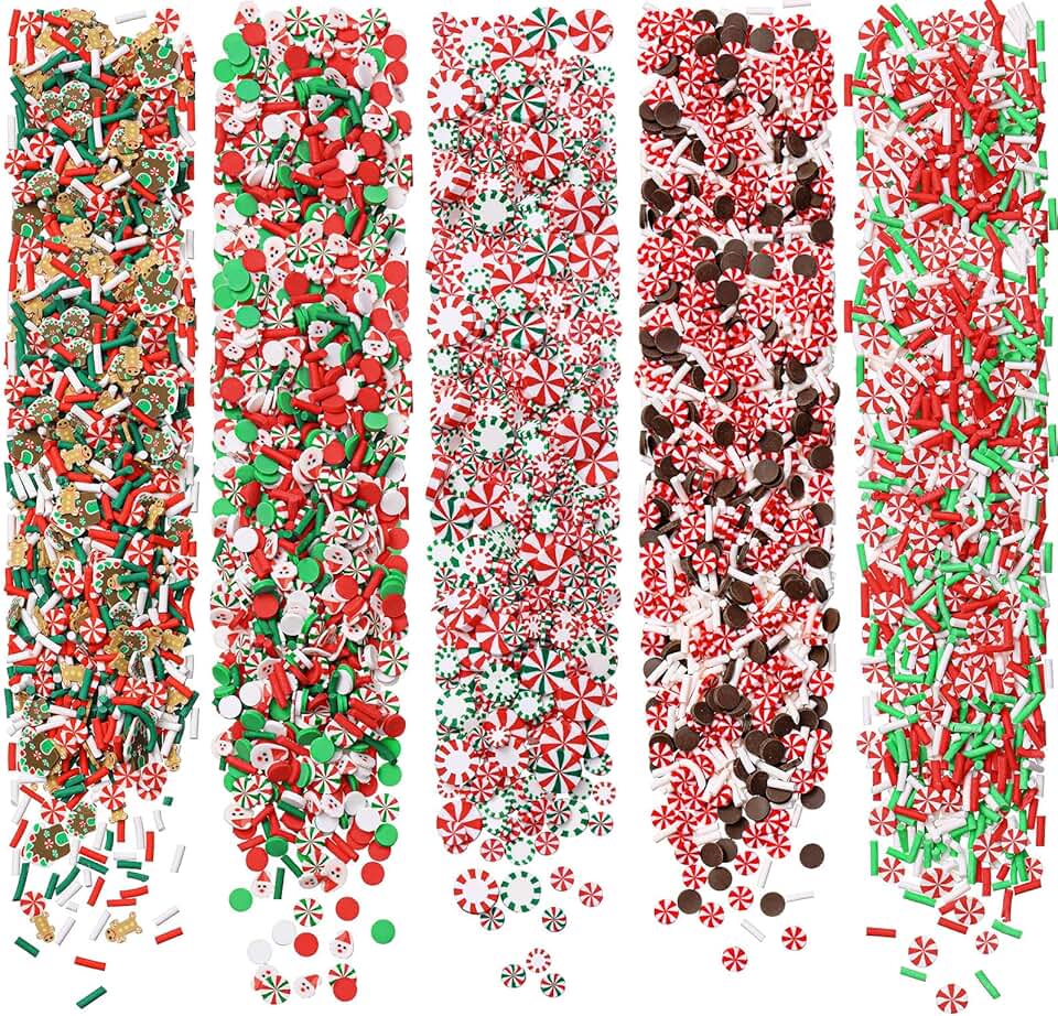250g Christmas Fake Chocolate Candy Sprinkles for Crafts