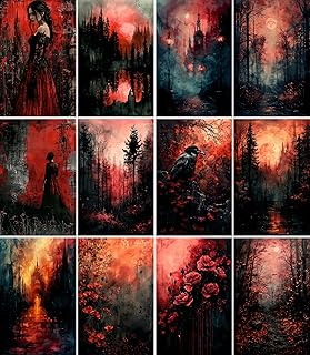 Gothic Forest Rice Paper for Crafts, 8x10.5 inches, 6 sheets