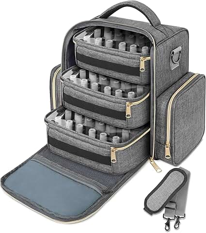 Nail Polish Organizer with Pouches and Pockets