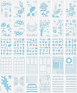 30 Bullet Journal Stencils for Planning and Themes