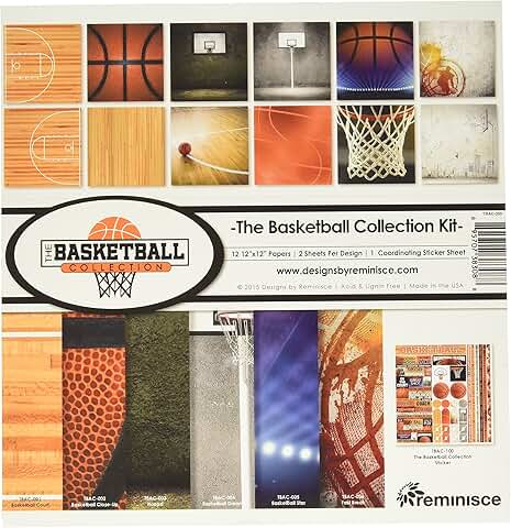 Basketball Collection Kit, Multicolor, 12x12 inches
