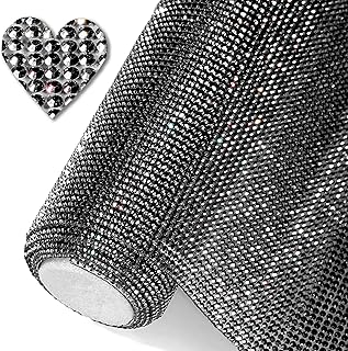 Bling Resin Rhinestone Sticker Sheet for Crafts and Car Decor