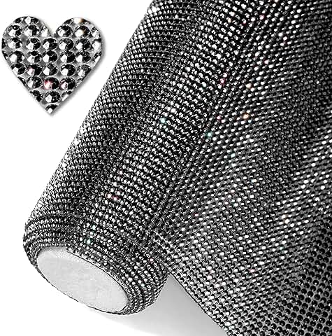 Bling Resin Rhinestone Sticker Sheet for Crafts and Car Decor