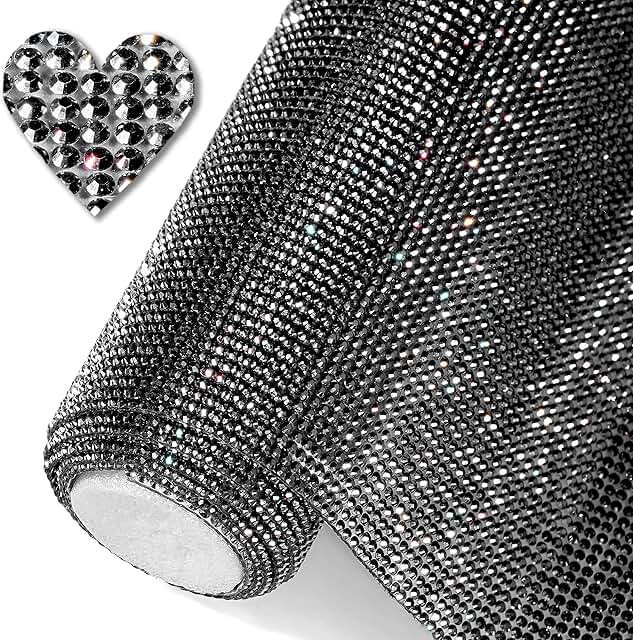 Bling Resin Rhinestone Sticker Sheet for Crafts and Car Decor