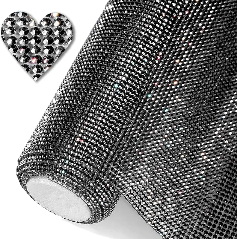 Bling Resin Rhinestone Sticker Sheet for Crafts and Car Decor