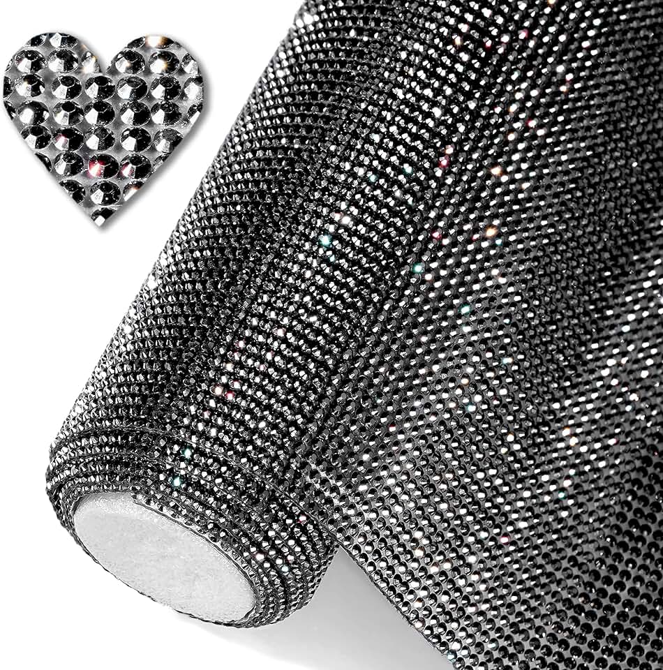 Bling Resin Rhinestone Sticker Sheet for Crafts and Car Decor
