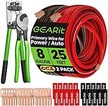 8 Gauge Ground Wire Kit with Tools and Accessories