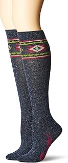 Women's Angora Aztec Boot Socks, 2 Pairs