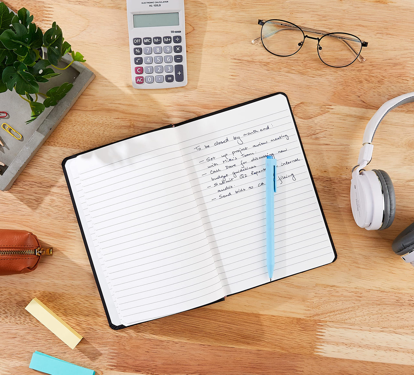 Classic 240-Page Hardcover Lined Notebook, 5x8.25 Inches