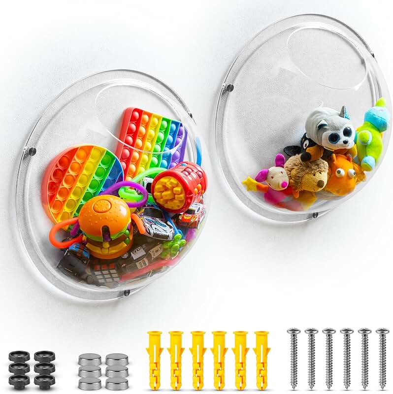 Acrylic Wall Organizer Set for Kids Room