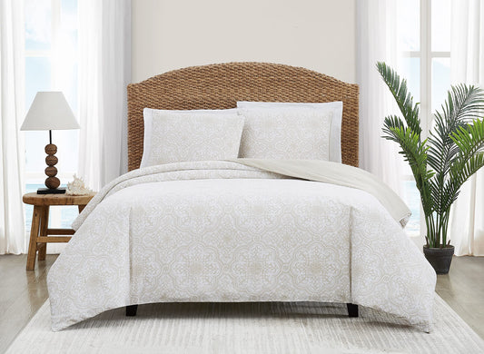 Dunes, Full/Queen, White/Tan