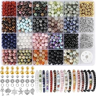 996-piece natural stone bead set for jewelry making