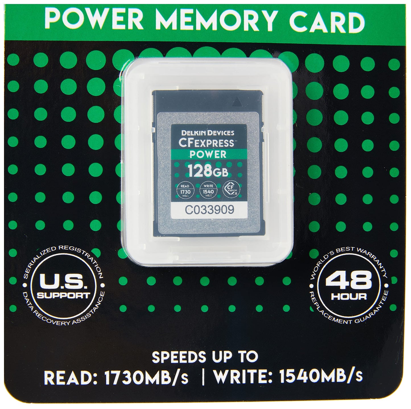 Devices 128GB Power CFexpress Type B Memory Card (DCFX1-128)