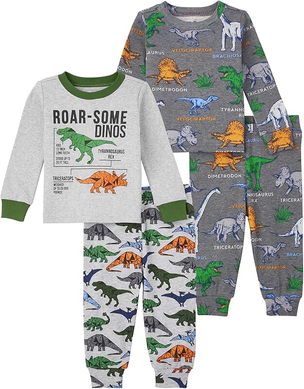 Baby Boys' Long Sleeve Top and Pants Pajama Set
