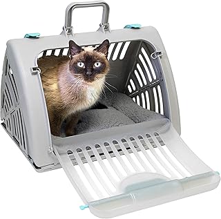 Foldable Travel Cat Carrier with Waterproof Bed