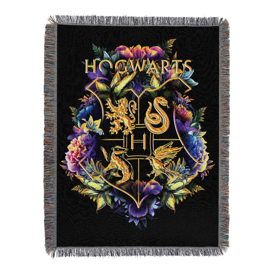 Woven Tapestry Throw Blanket, 48 x 60 Inches, School Foliage