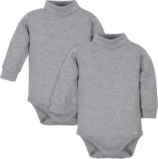 Baby Boys' Long Sleeve Turtleneck Bodysuits Pack