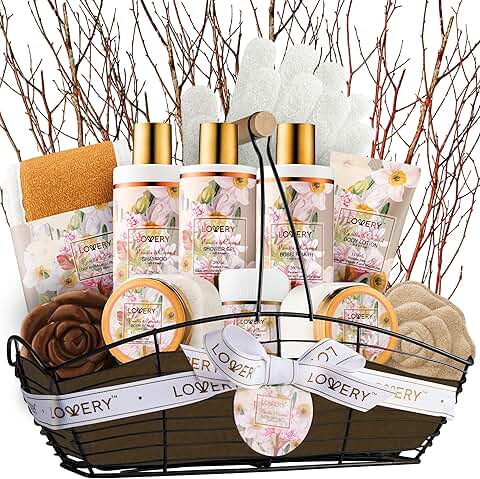 Vanilla Coconut Spa Gift Set with Bath Items