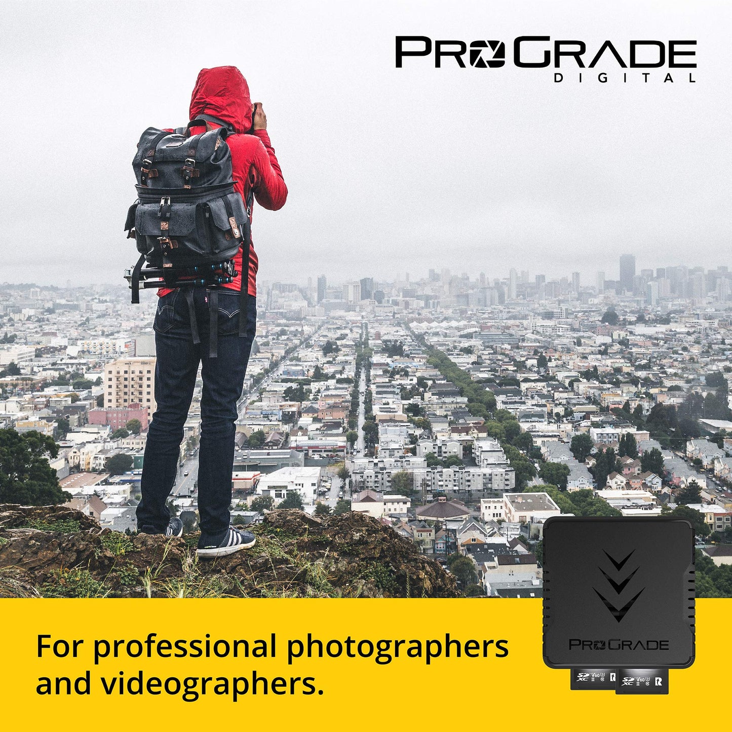 SD UHS-II Dual-Slot Memory Card Reader by | USB 3.2 Gen 2 for Professional Filmmakers, Photographers & Content Creators