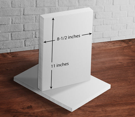 White 100 lb Cardstock for Crafts and Invitations, 50 Sheets