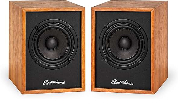 Powered bookshelf speakers with built-in amp and Bluetooth