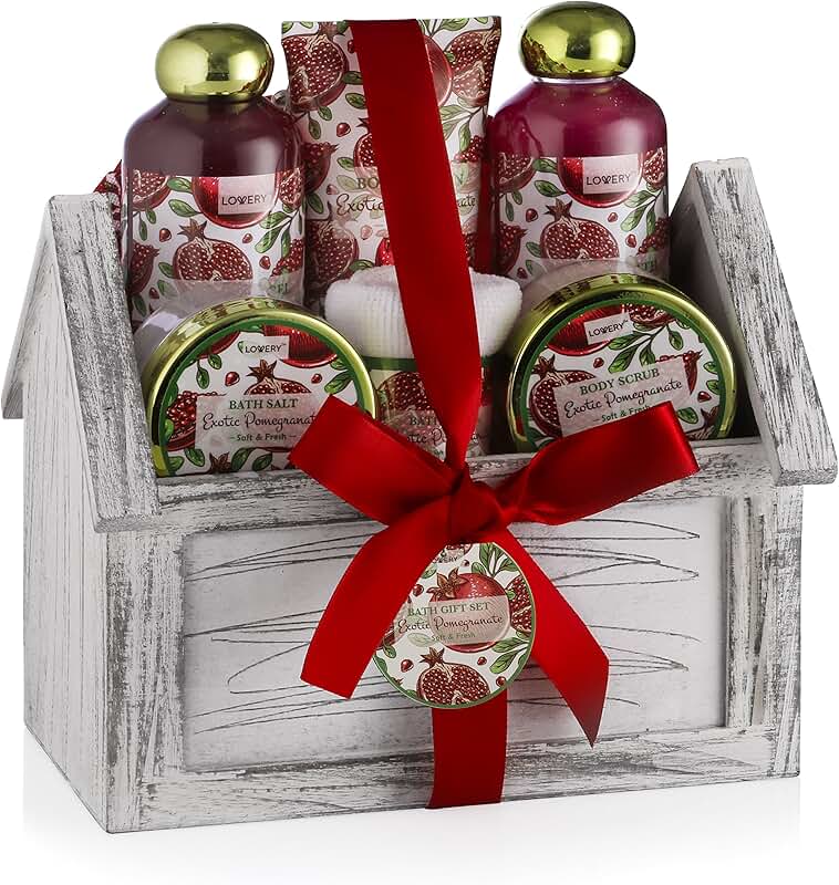 Home Spa Gift Basket with Bath & Body Set