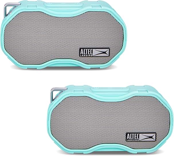Wireless Waterproof Portable Speaker, Deep Bass, 2 Pack