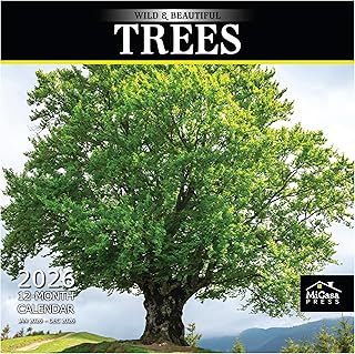 Wild and Beautiful Trees 2026 Wall Calendar