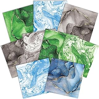 12x12 Decorative Double-Sided Paper Pack with Marble Swirls