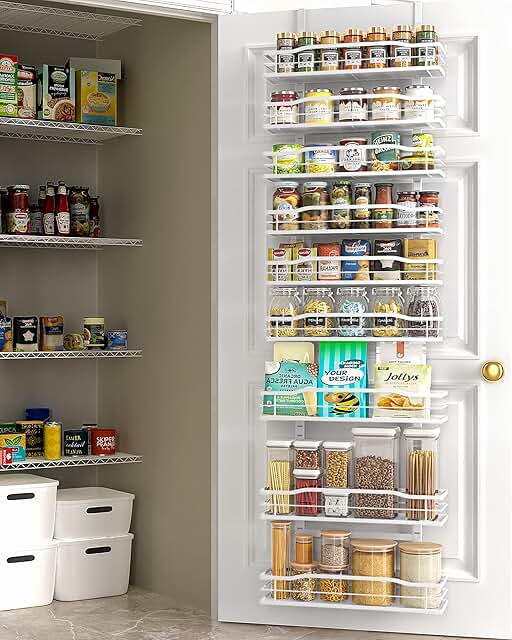 White 9-Tier Over-the-Door Pantry Organizer