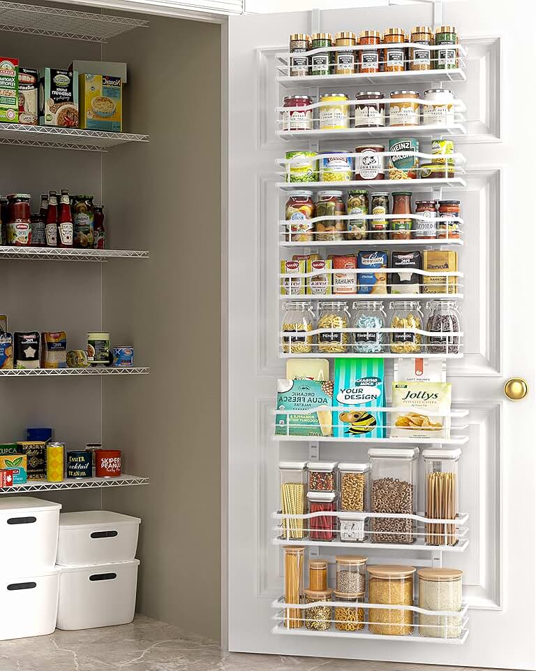 White 9-Tier Over-the-Door Pantry Organizer