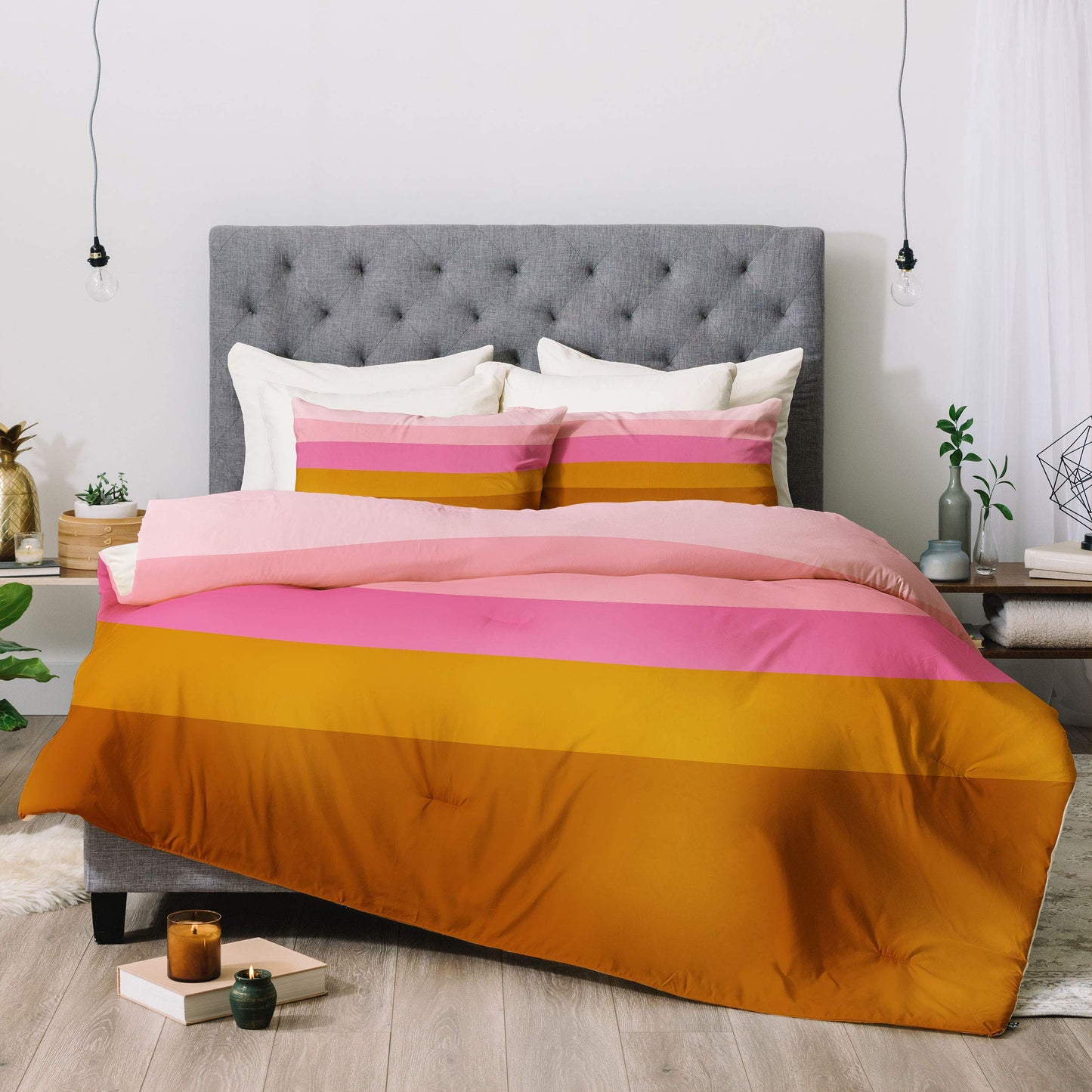 Abstract Stripes June Journal Comforter Set with Pillowcase(s), Twin/XL