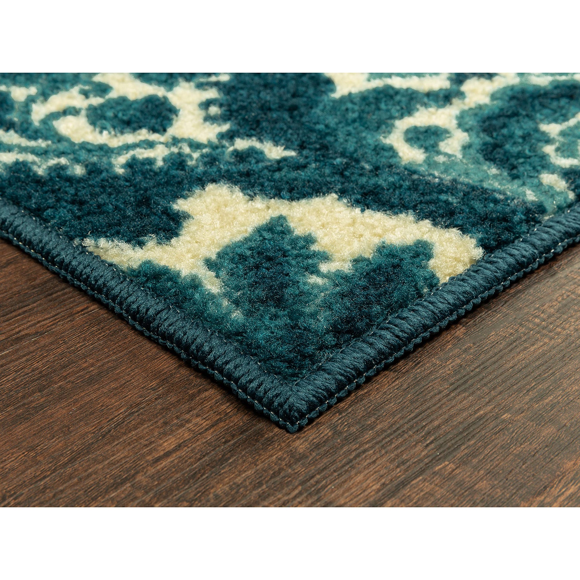 Vivian Medallion Kitchen Rugs Non Skid Accent Area Carpet [Made in A], 2'6 x 3'10, Teal