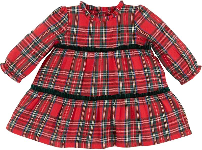 Girls' Tartan Tiered Baby Dress