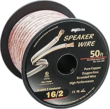 50 ft. 16 Gauge Pure Copper Speaker Wire