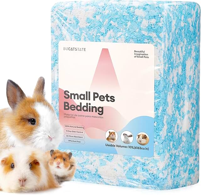Hamster and Small Animal Bedding, 101L, Dust-Free, Odor Control