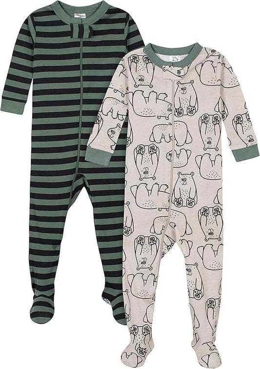 Baby Boys Footed Pajamas Pack