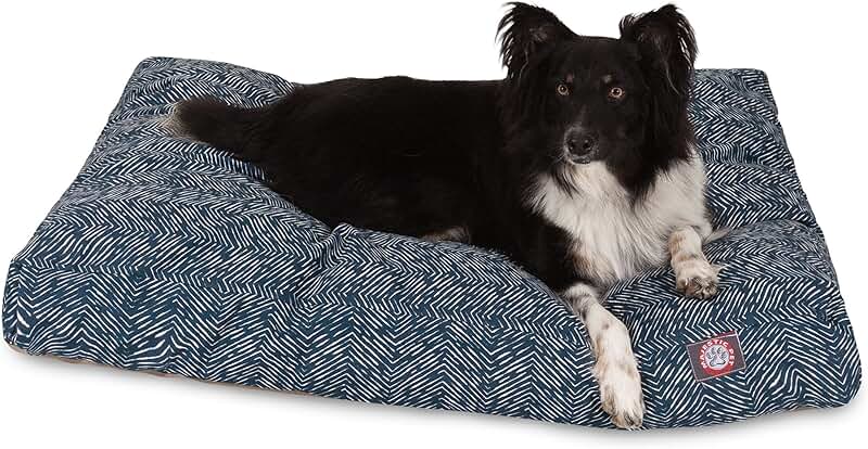Teal Rectangle Indoor Outdoor Pet Dog Bed