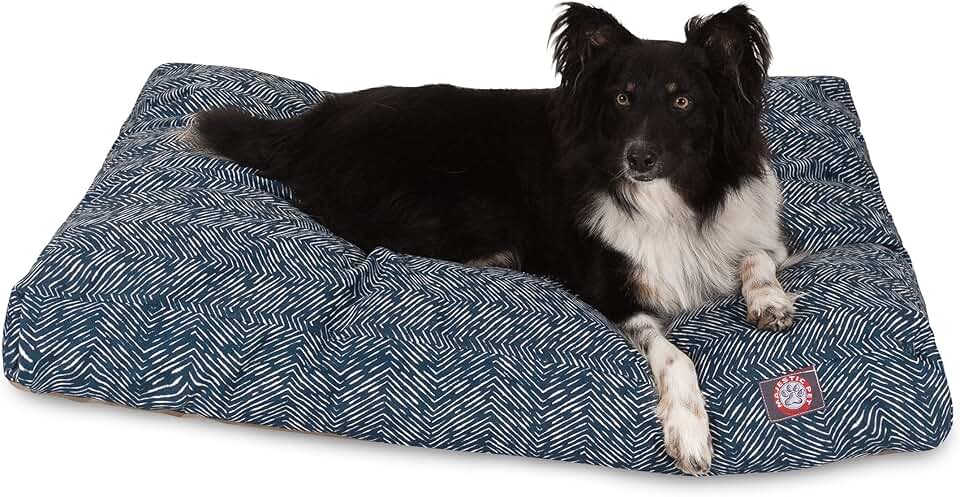 Teal Rectangle Indoor Outdoor Pet Dog Bed