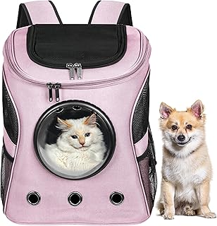 Pink Cat and Dog Backpack Carrier for Travel
