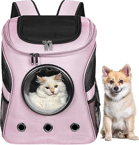 Pink Cat and Dog Backpack Carrier for Travel