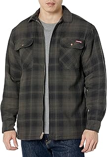 Men's Sherpa Lined Zip Shirt Jacket