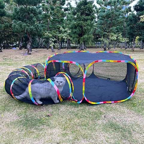 Outdoor Cat Enclosure and Play Tent for Small Animals