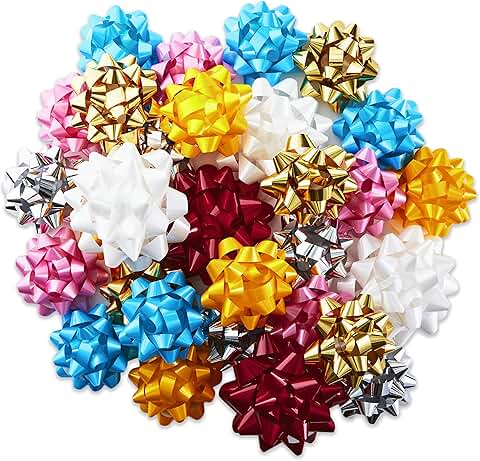 Assorted Gift Bows in 2 Sizes for Celebrations