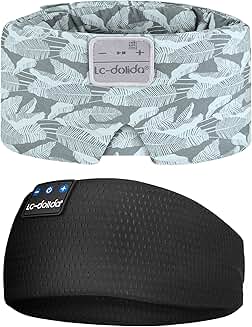 Extra Large Silk Sleep Mask with Bluetooth Headphones