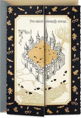 Harry Potter Marauder's Map Birthday Card