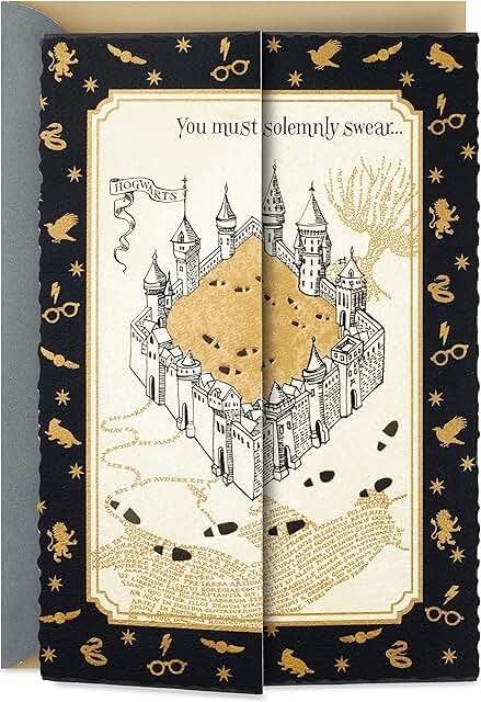 Harry Potter Marauder's Map Birthday Card