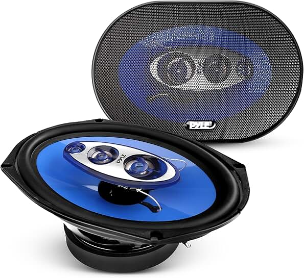 Pair of 6x9/7x10 4-Way Car Speakers with Full Range Sound